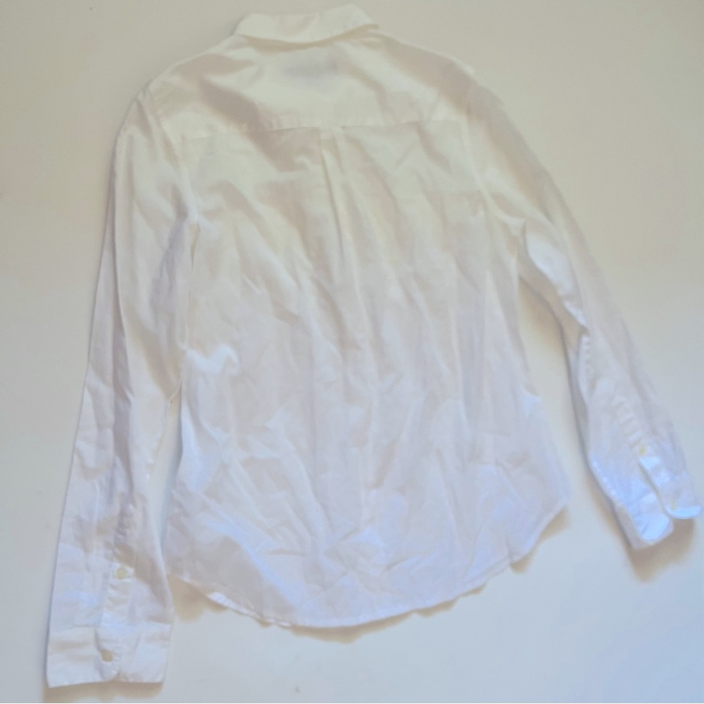 Pendleton White Sheer Button Down Shirt Size Small - image 3